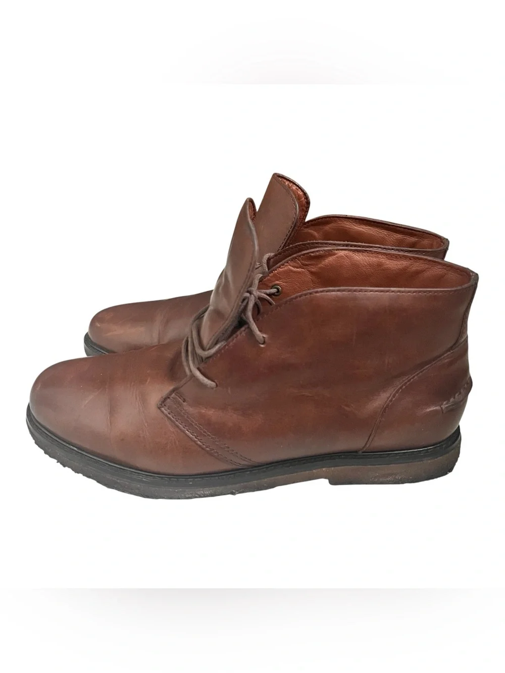 Polo Ralph Lauren Brown Leather Chukka Boots Mens Marlow Size 10.5D